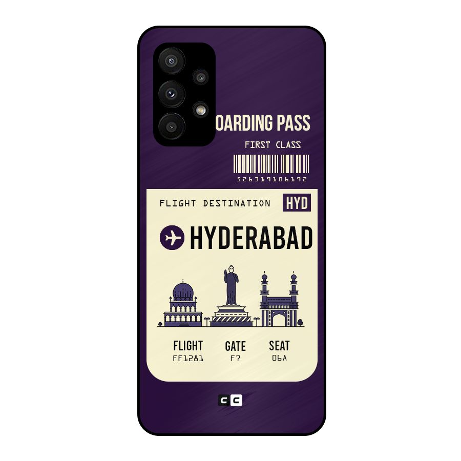 Hyderabad Boarding Pass Metal Back Case for Galaxy A23