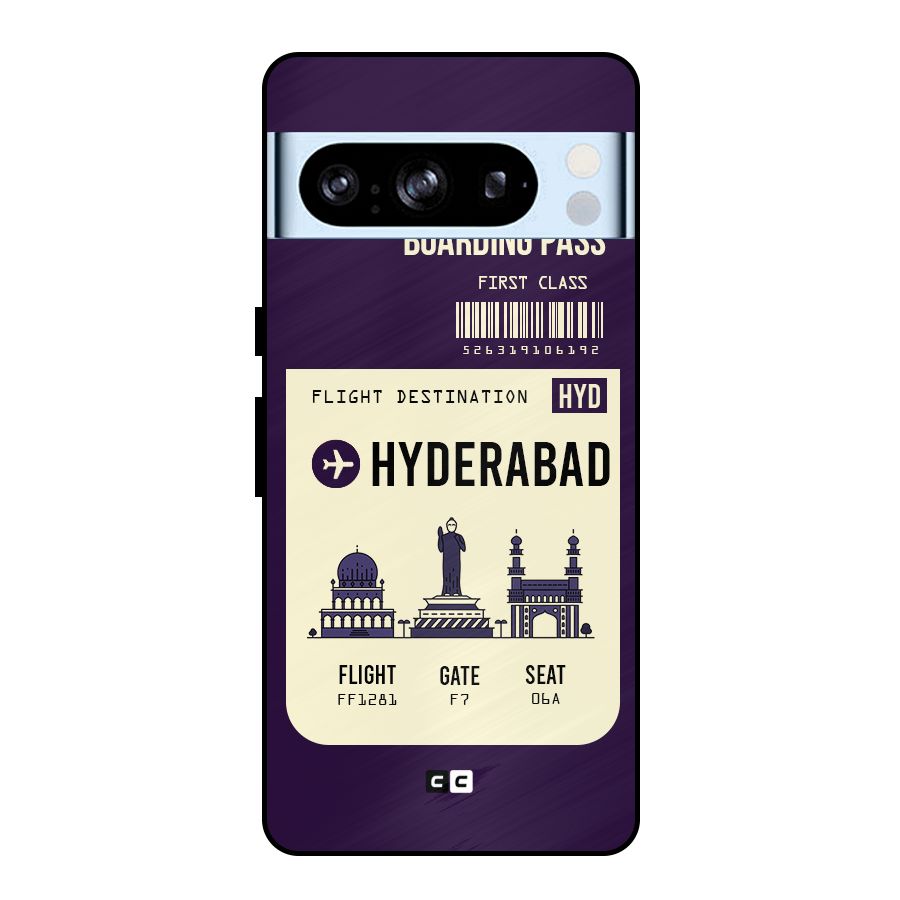 Hyderabad Boarding Pass Metal Back Case for Google Pixel 8 Pro