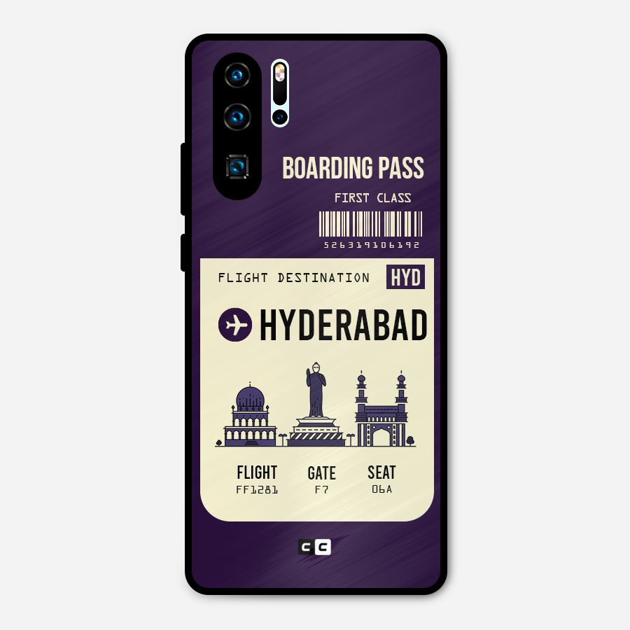 Hyderabad Boarding Pass Metal Back Case for Huawei P30 Pro