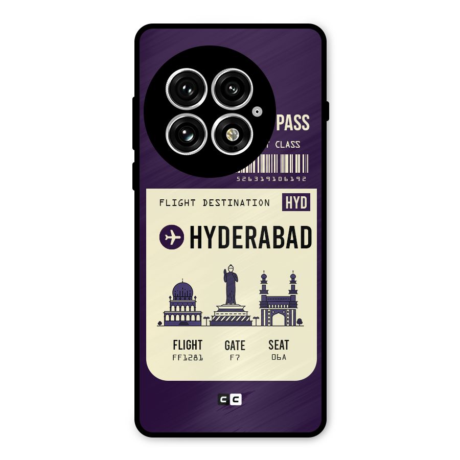 Hyderabad Boarding Pass Metal Back Case for OnePlus 13