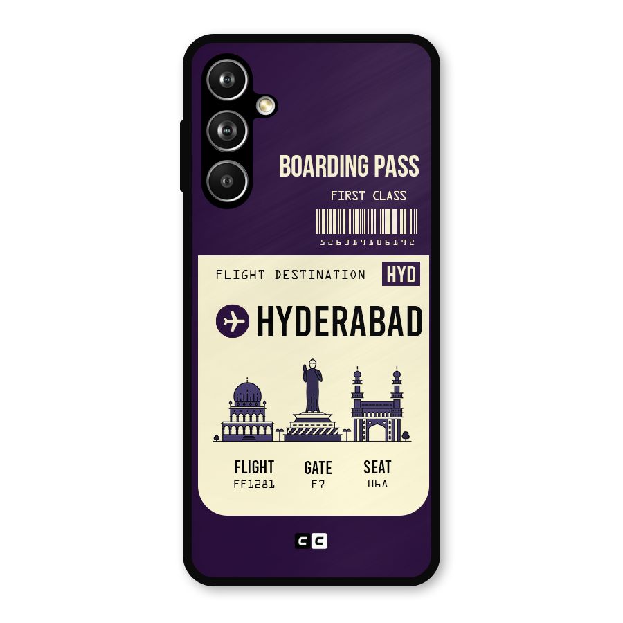 Hyderabad Boarding Pass Metal Back Case for Samsung Galaxy M54