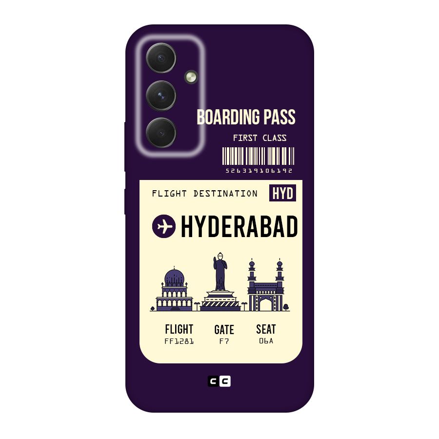 Hyderabad Boarding Pass Original Polycarbonate Back Case for Galaxy A54