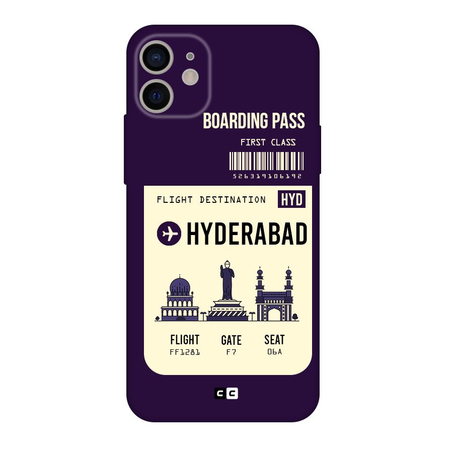 Hyderabad Boarding Pass Original Polycarbonate Back Case for iPhone 11