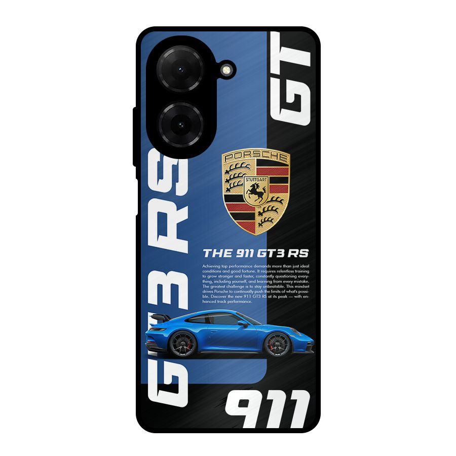 Hyper Car Metal Back Case for Redmi A5 4G