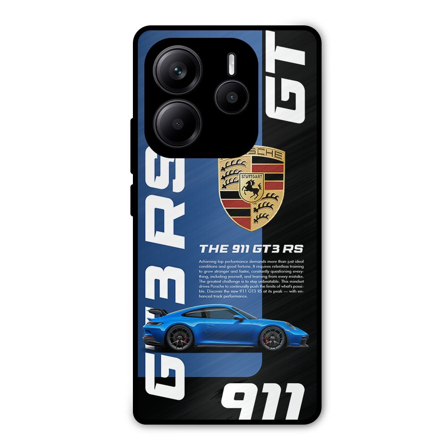 Hyper Car Metal Back Case for Redmi Note 14 5G