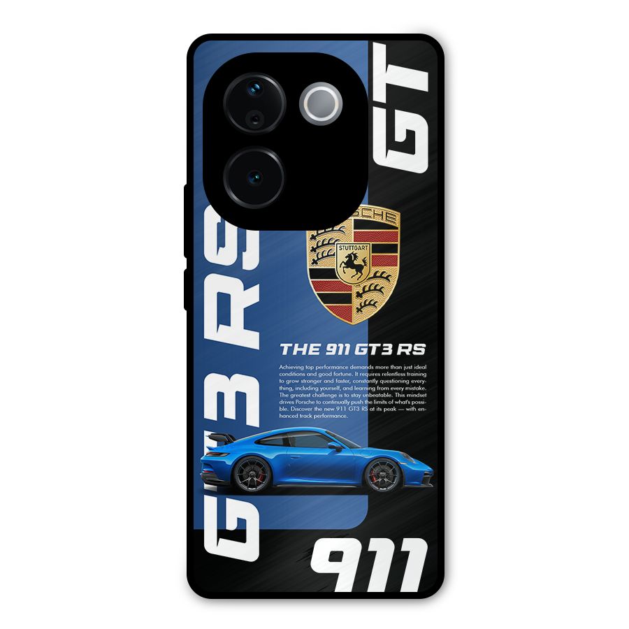 Hyper Car Metal Back Case for Vivo T3 Pro