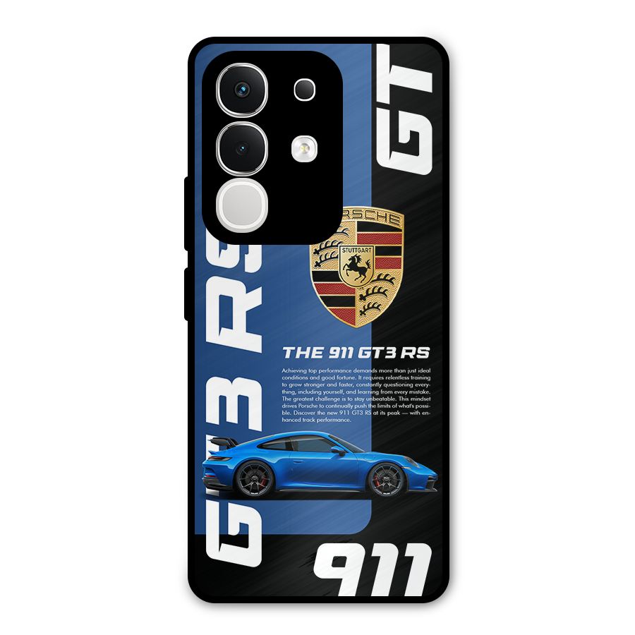 Hyper Car Metal Back Case for Vivo T4x