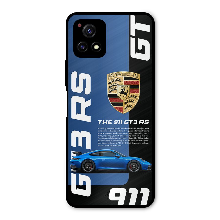Hyper Car Metal Back Case for Vivo Y72 5G