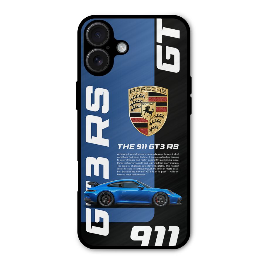 Hyper Car Metal Back Case for iPhone 16 Plus