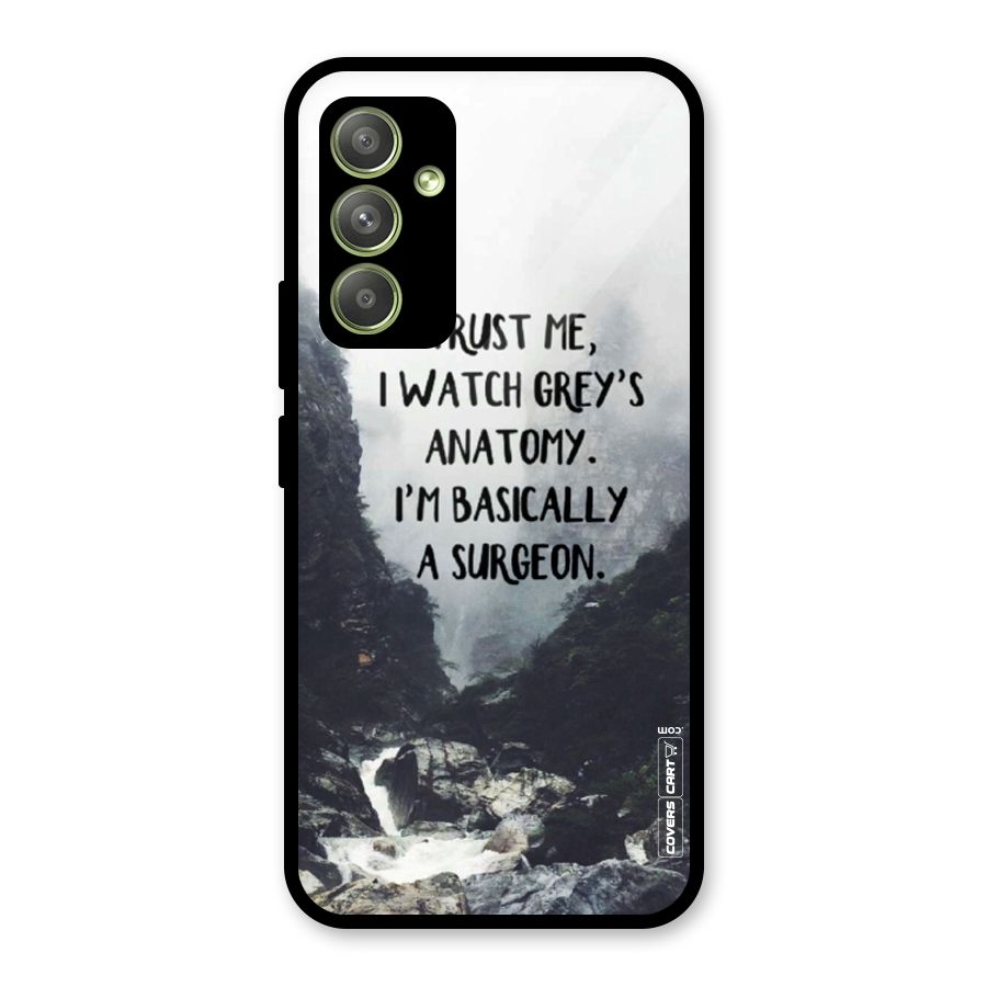 I Am A Surgeon Glass Back Case for Galaxy A54