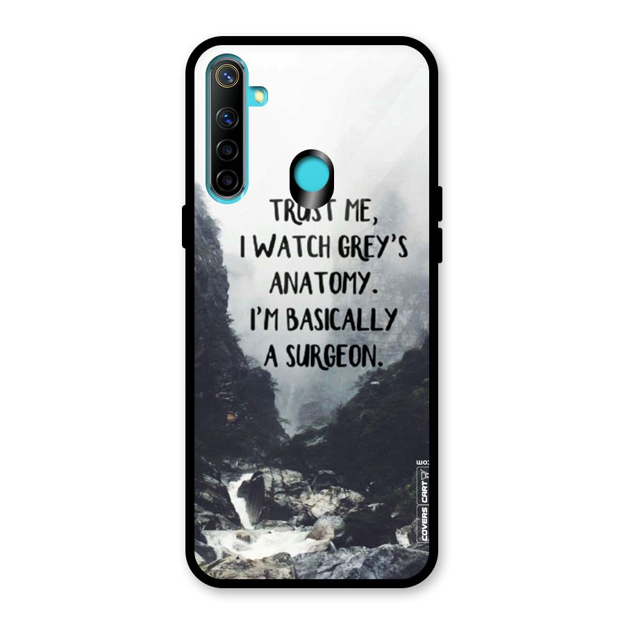 I Am A Surgeon Glass Back Case for Realme Narzo 10