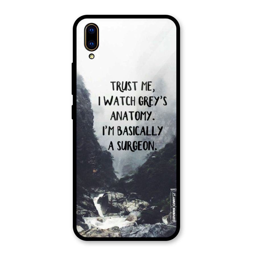 I Am A Surgeon Glass Back Case for Vivo V11 Pro