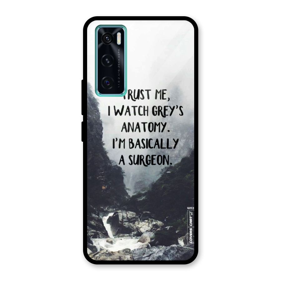 I Am A Surgeon Glass Back Case for Vivo V20 SE