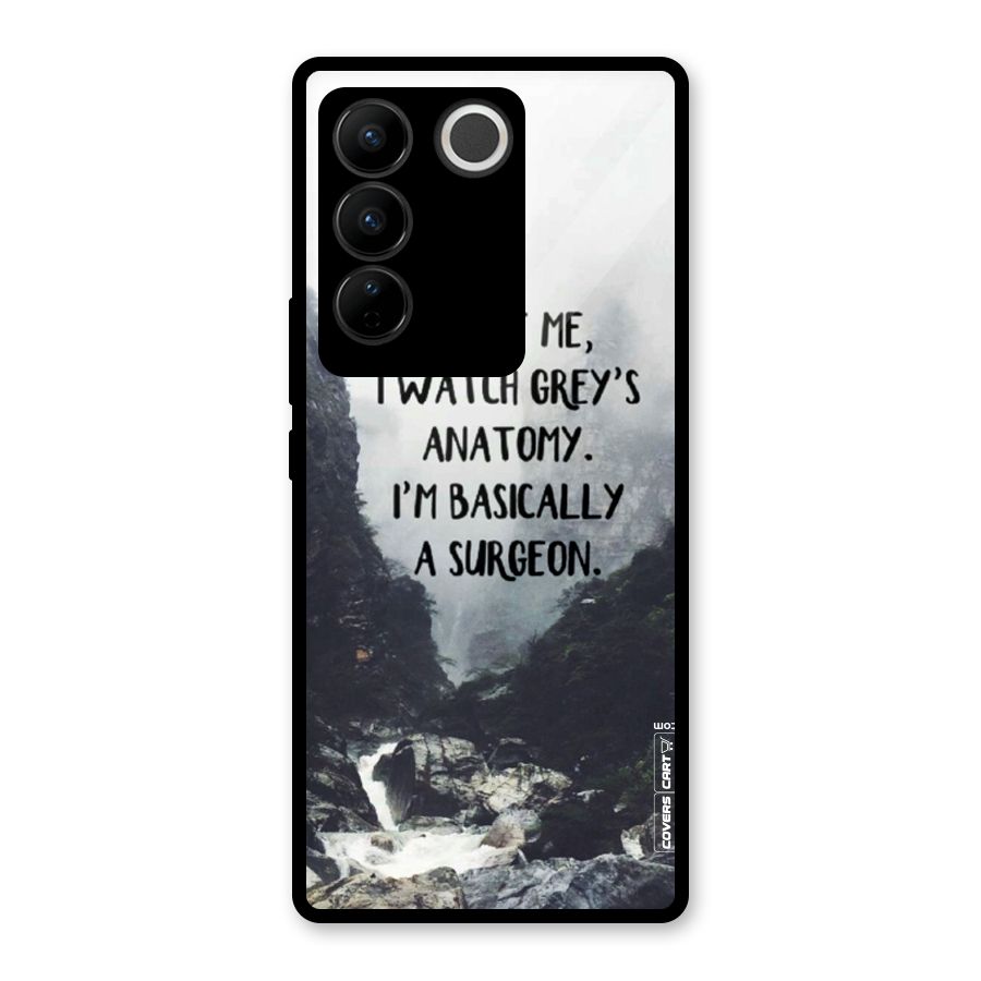 I Am A Surgeon Glass Back Case for Vivo V27