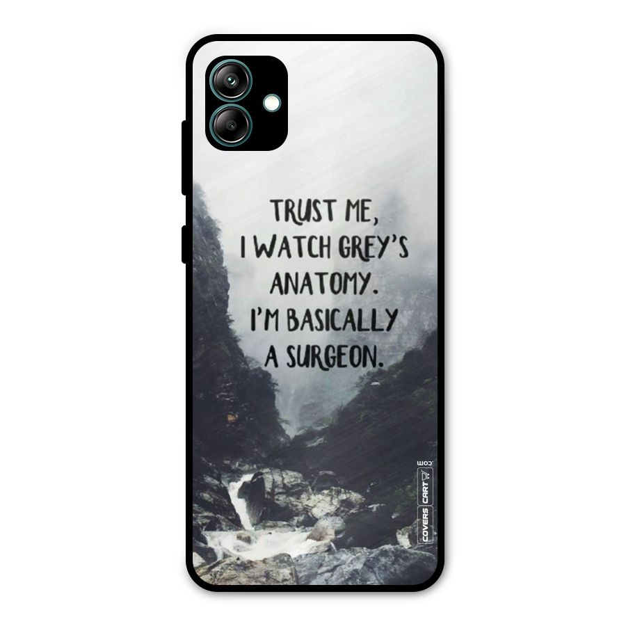 I Am A Surgeon Metal Back Case for Galaxy A04