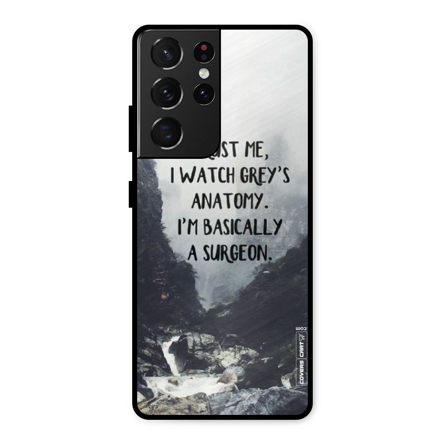 I Am A Surgeon Metal Back Case for Galaxy S21 Ultra 5G