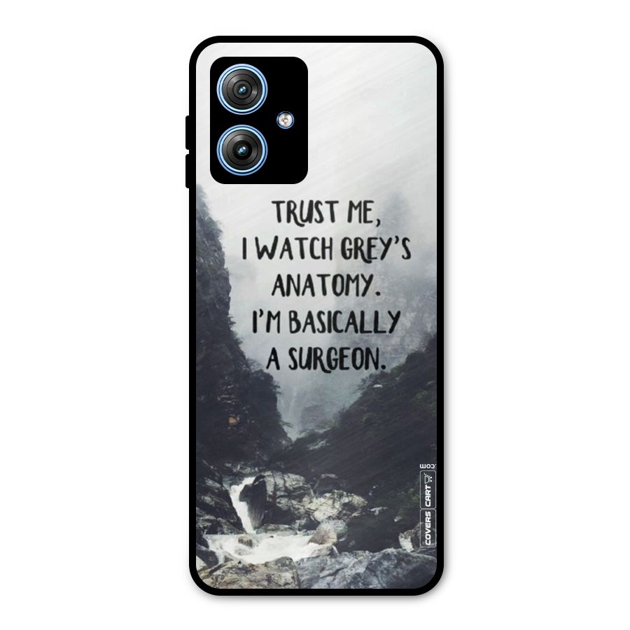I Am A Surgeon Metal Back Case for Moto G54
