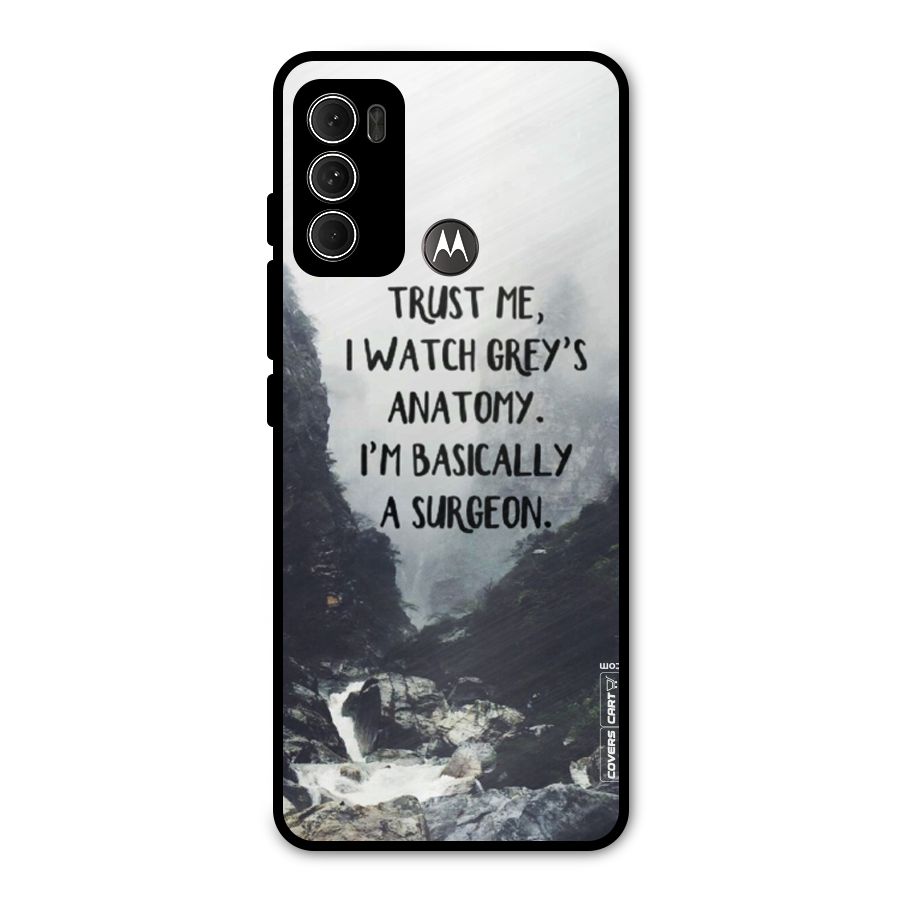 I Am A Surgeon Metal Back Case for Moto G60