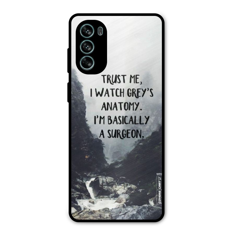 I Am A Surgeon Metal Back Case for Moto G62