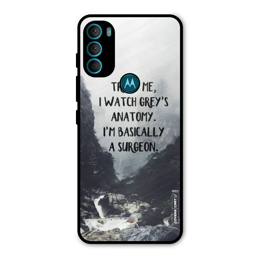 I Am A Surgeon Metal Back Case for Moto G71 5G