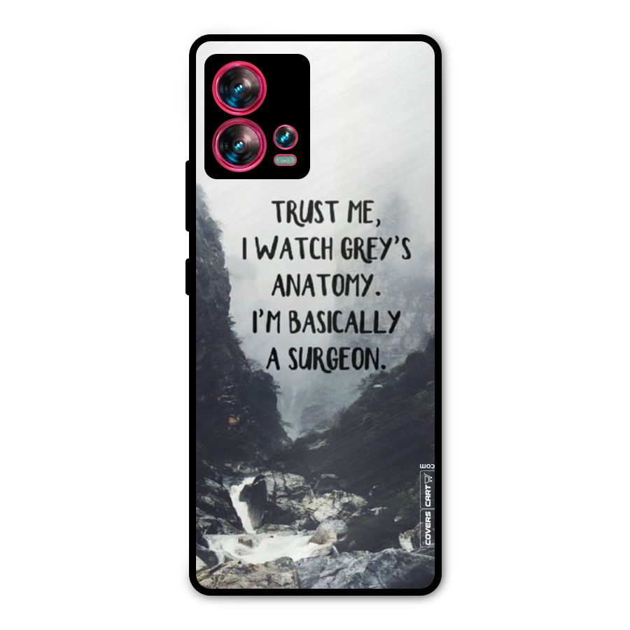I Am A Surgeon Metal Back Case for Motorola Edge 30 Fusion