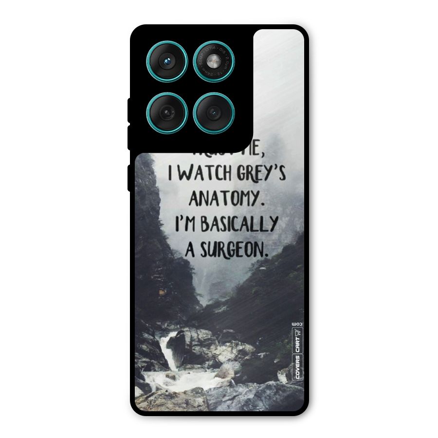 I Am A Surgeon Metal Back Case for Motorola Edge 60