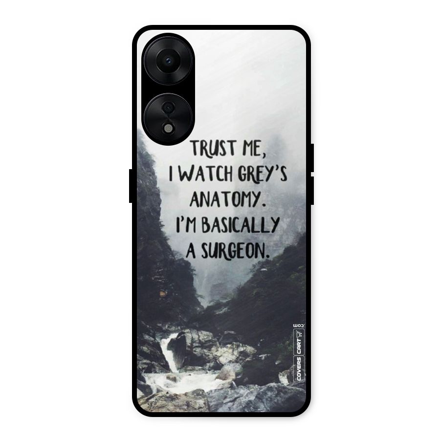 I Am A Surgeon Metal Back Case for Oppo A78 5G