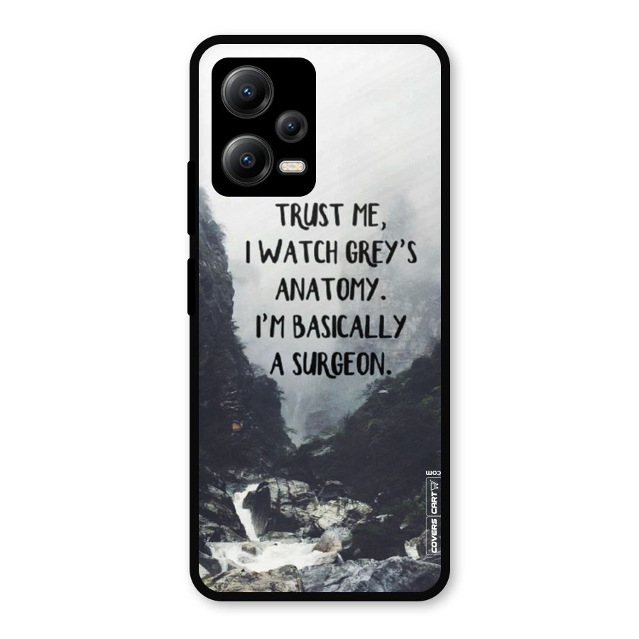 I Am A Surgeon Metal Back Case for Redmi Note 12 5G
