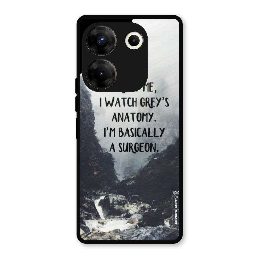 I Am A Surgeon Metal Back Case for Tecno Camon 20 Pro
