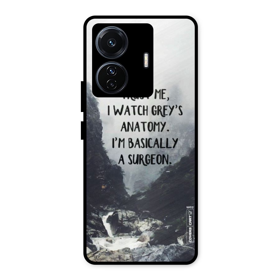 I Am A Surgeon Metal Back Case for Vivo T1 Pro