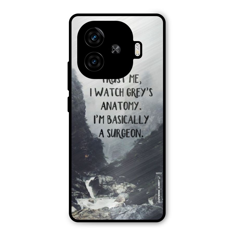I Am A Surgeon Metal Back Case for iQOO Z9 Turbo