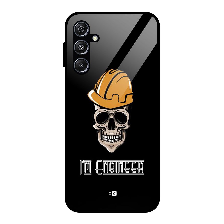I Am Engineer Glass Back Case for Galaxy M34 5G