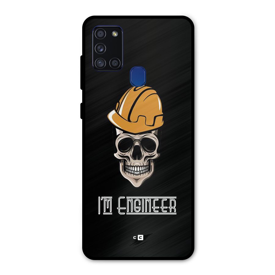 I Am Engineer Metal Back Case for Galaxy A21s