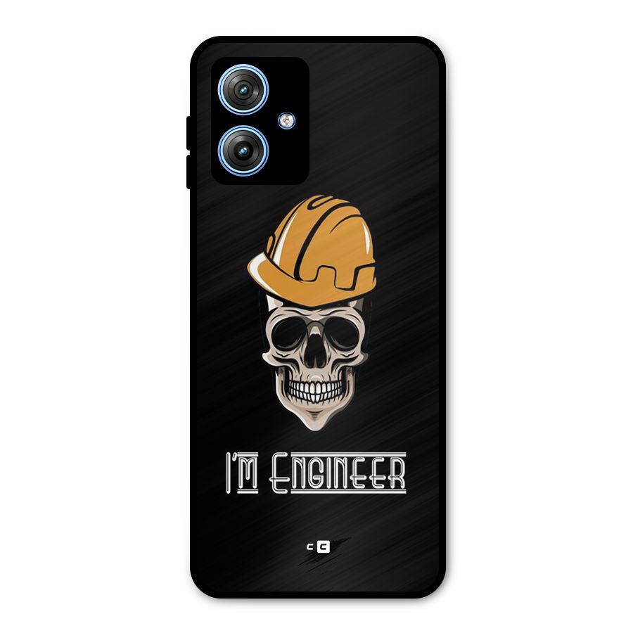 I Am Engineer Metal Back Case for Moto G54