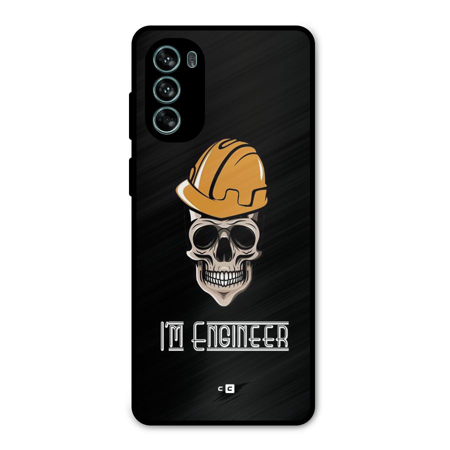 I Am Engineer Metal Back Case for Moto G62