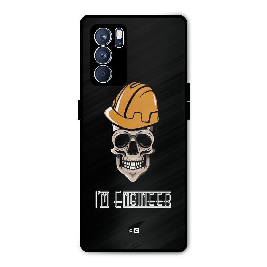 I Am Engineer Metal Back Case for Oppo Reno6 Pro 5G