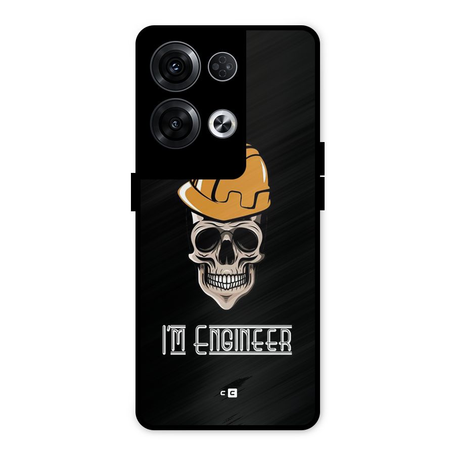 I Am Engineer Metal Back Case for Oppo Reno8 Pro 5G