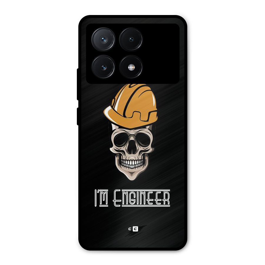I Am Engineer Metal Back Case for Poco X6 Pro