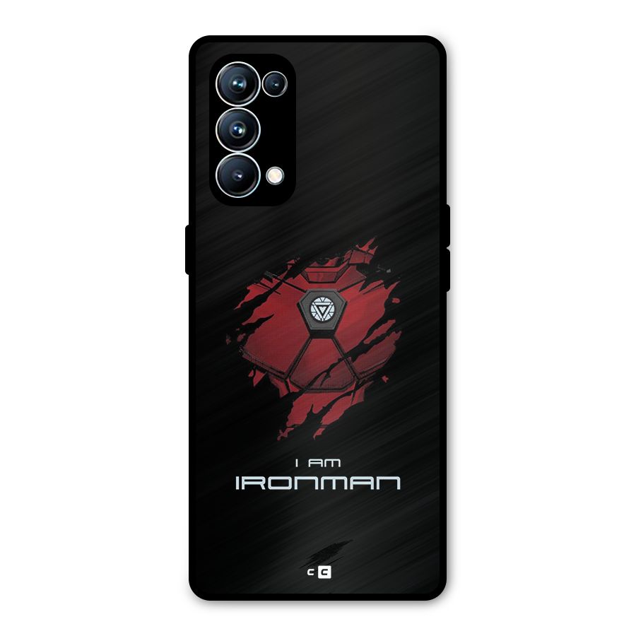 I Am Ironman Metal Back Case for Oppo Reno5 Pro 5G