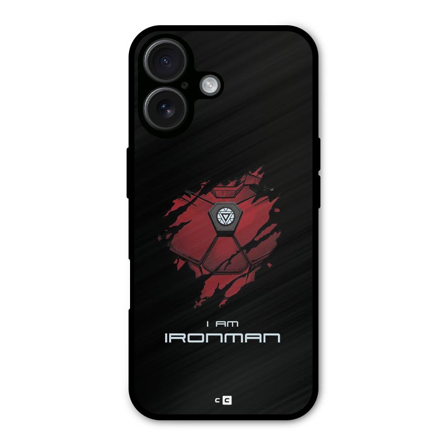 I Am Ironman Metal Back Case for iPhone 16
