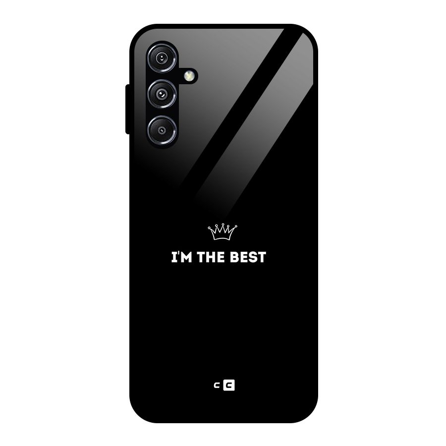 I Am The Best Glass Back Case for Galaxy M34 5G