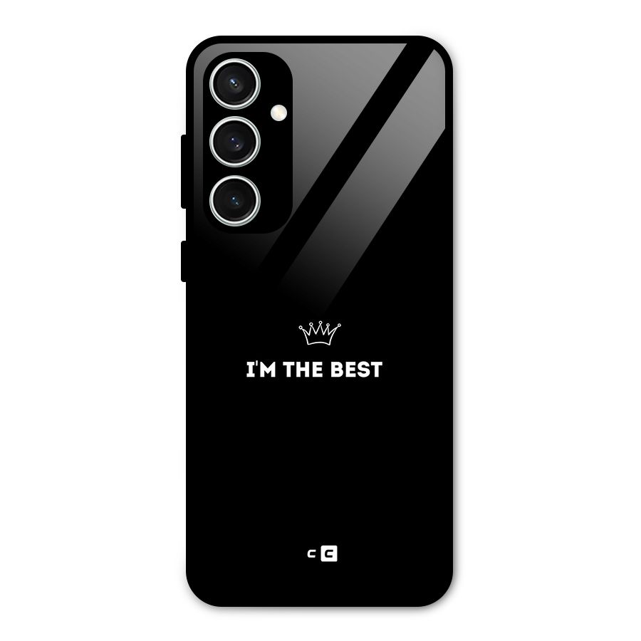 I Am The Best Glass Back Case for Galaxy S23 FE
