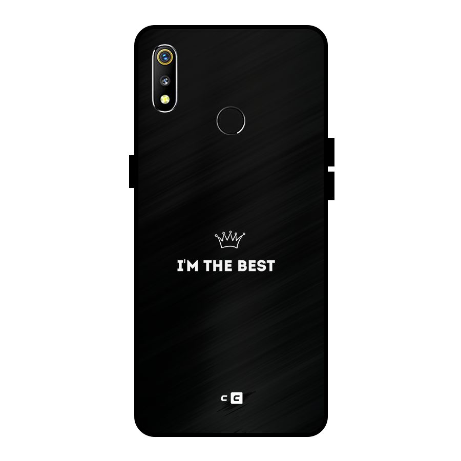 I Am The Best Metal Back Case for Realme 3i