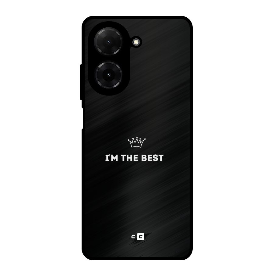 I Am The Best Metal Back Case for Redmi A5 4G
