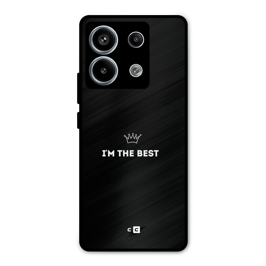 I Am The Best Metal Back Case for Redmi Note 13 Pro 5G
