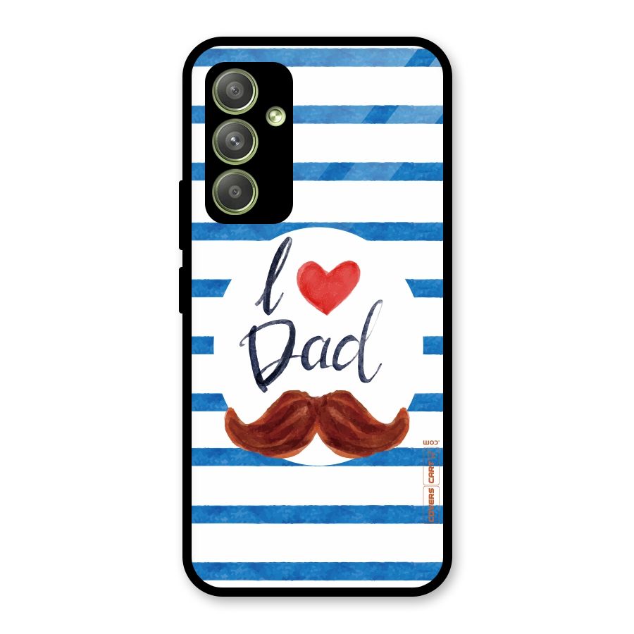 I Love Dad Glass Back Case for Galaxy A54