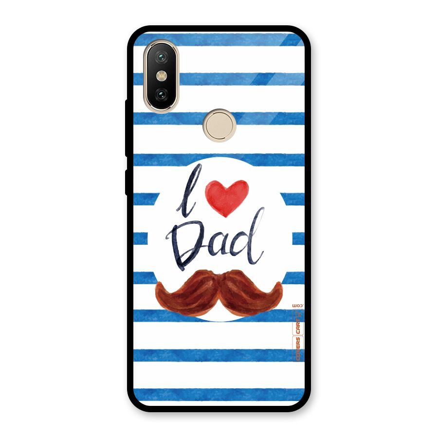 I Love Dad Glass Back Case for Redmi A2