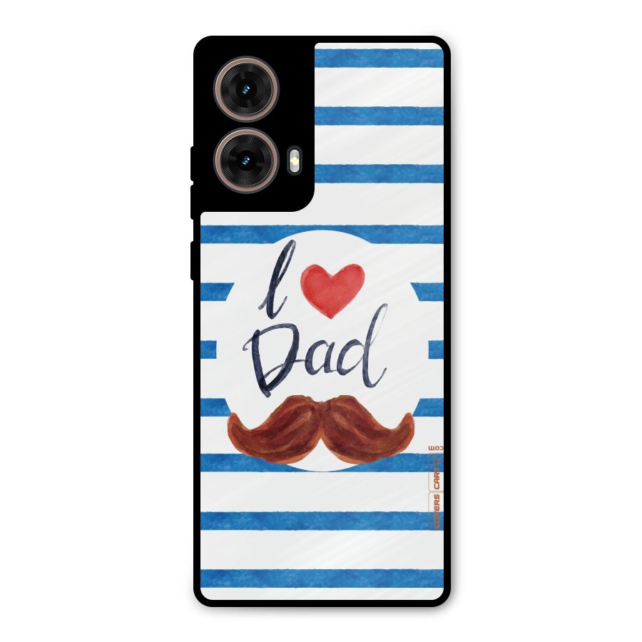 I Love Dad Metal Back Case for Moto G85