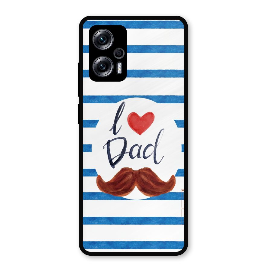 I Love Dad Metal Back Case for Redmi K50i