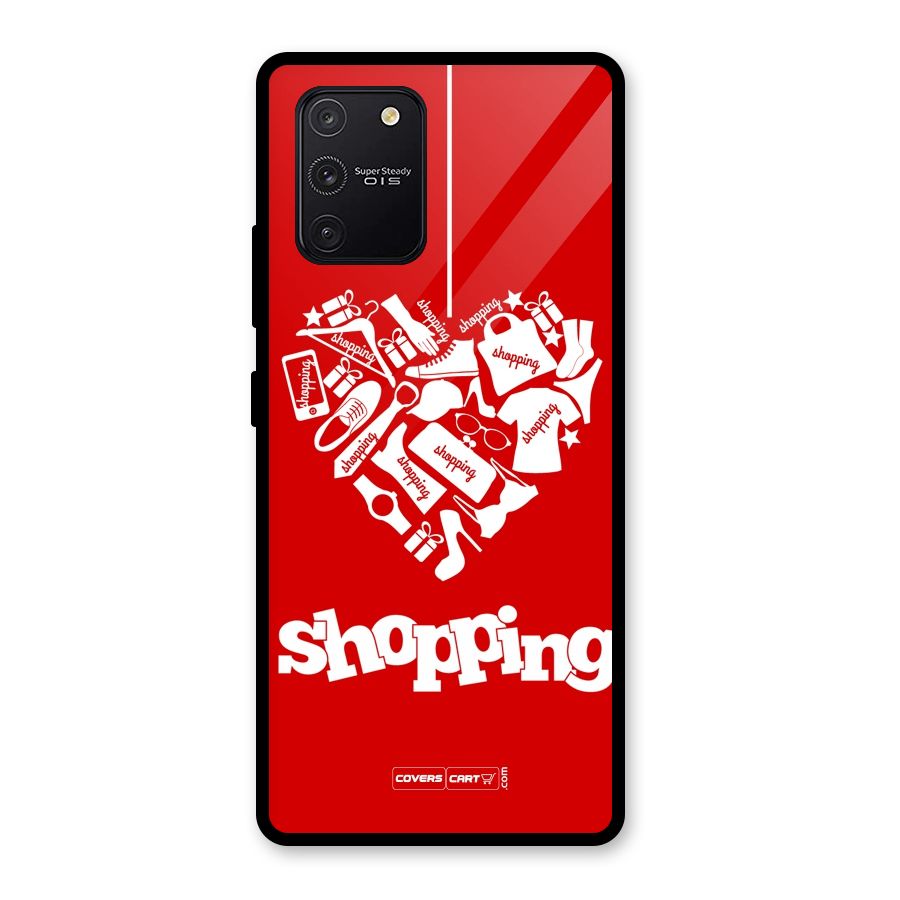 I Love Shopping Glass Back Case for Galaxy S10 Lite